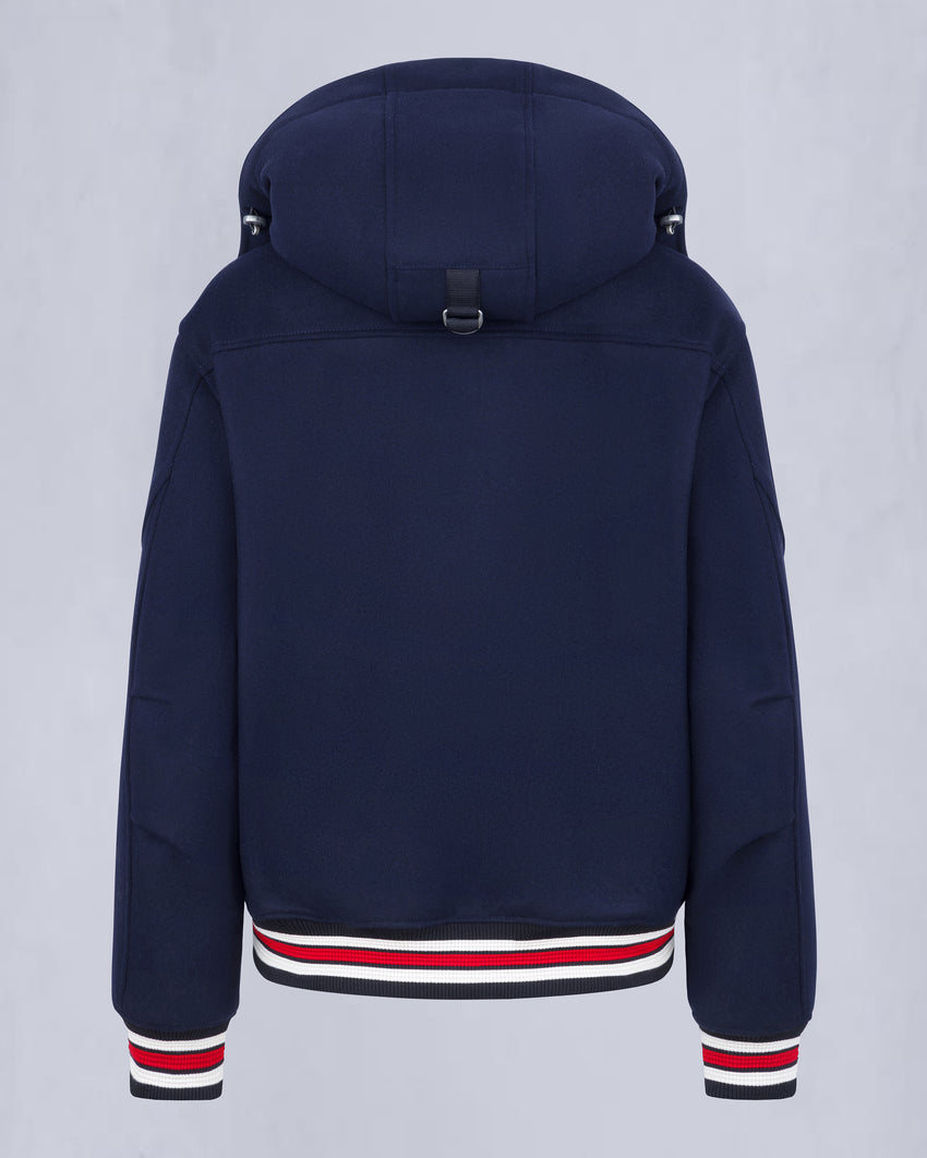 NHL X MOOSE KNUCKLES CANADIENS BOMBER JACKET-NAVY/RED/BONE/BLACK