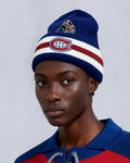 NHL X MOOSE KNUCKLES CANADIENS BEANIE-BLUE/RED/BONE