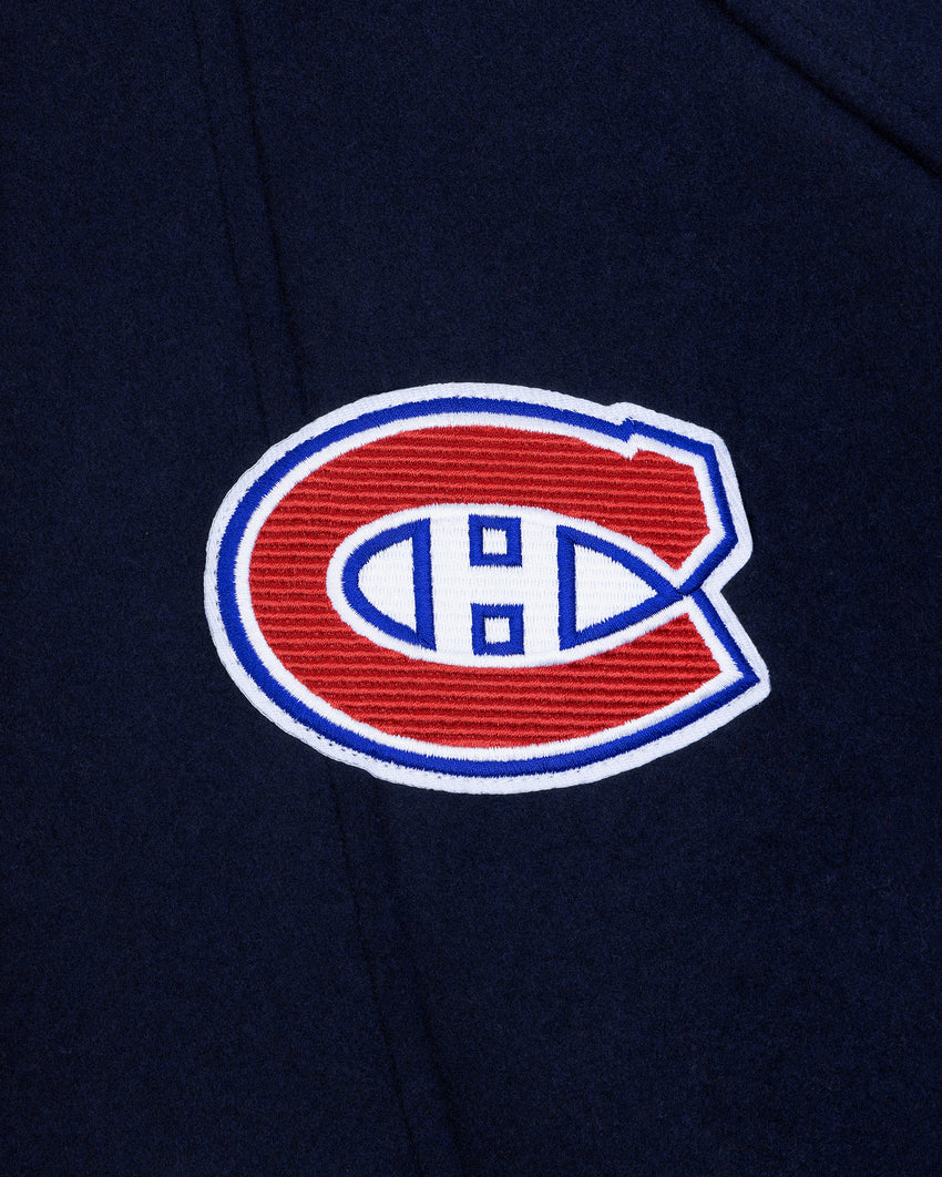NHL X MOOSE KNUCKLES CANADIENS BOMBER JACKET-NAVY/RED/BONE/BLACK