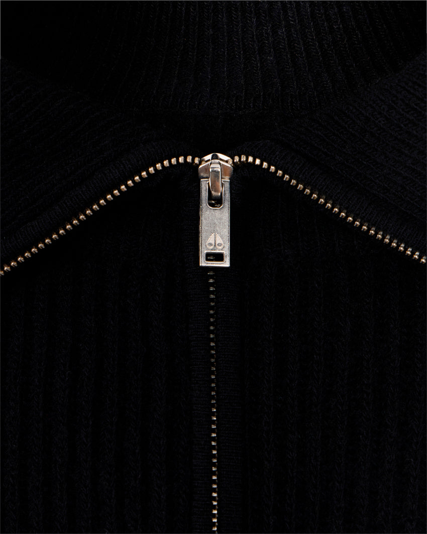 COLSON FULL-ZIP SWEATER-NAVY