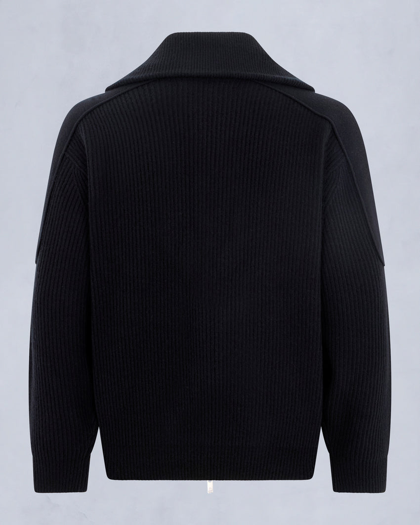 COLSON FULL-ZIP SWEATER-NAVY