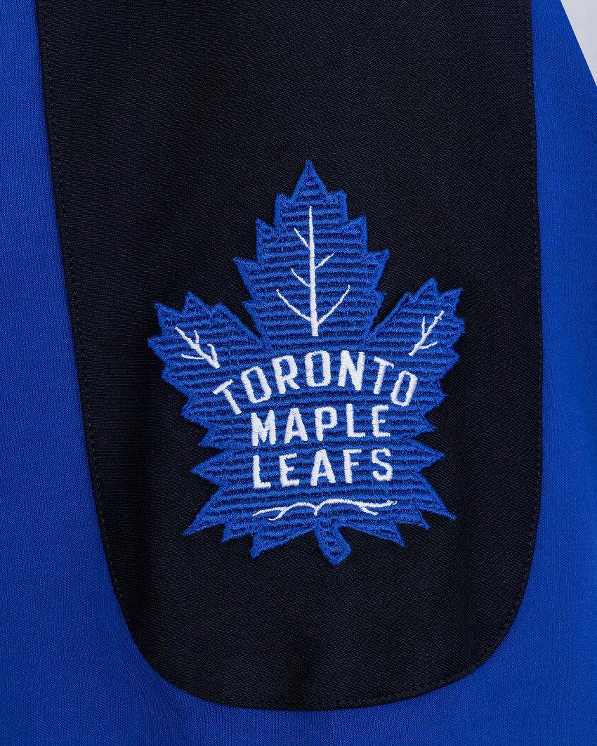 NHL X MOOSE KNUCKLES MAPLE LEAFS POLO-BLUE/BLACK/BONE