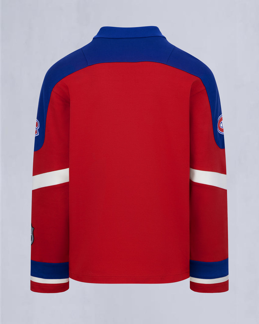 NHL X MOOSE KNUCKLES CANADIENS POLO-CANADIEN RED/BLUE/BONE
