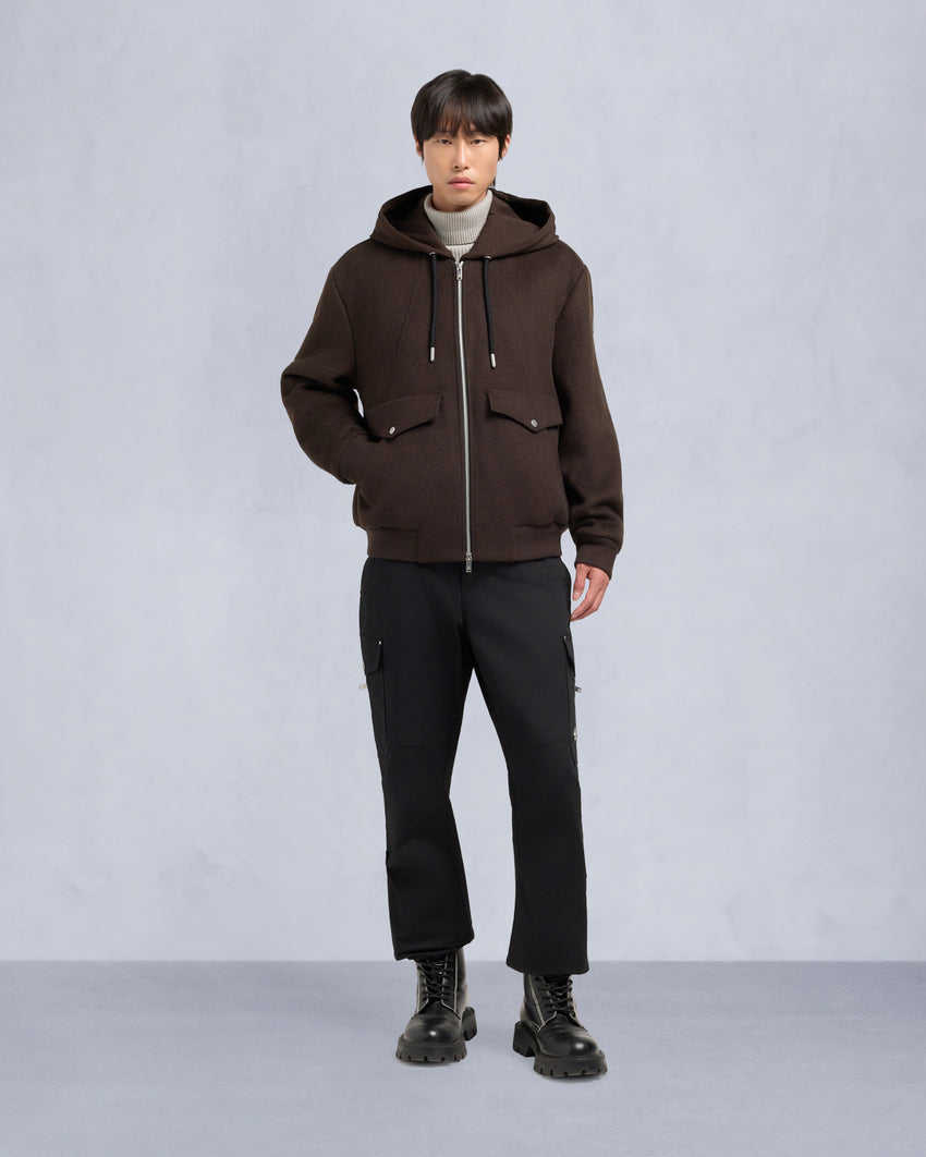 ELLINGTON BOMBER JACKET-ESPRESSO/ESPRESSO