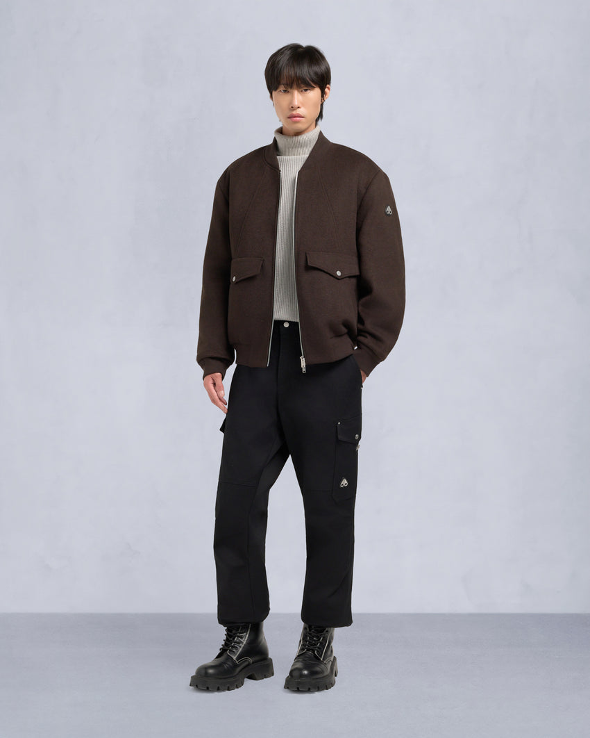 ELLINGTON BOMBER JACKET-ESPRESSO/ESPRESSO