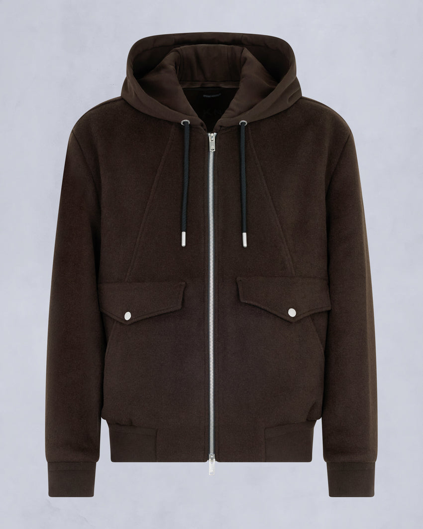 ELLINGTON BOMBER JACKET-ESPRESSO/ESPRESSO