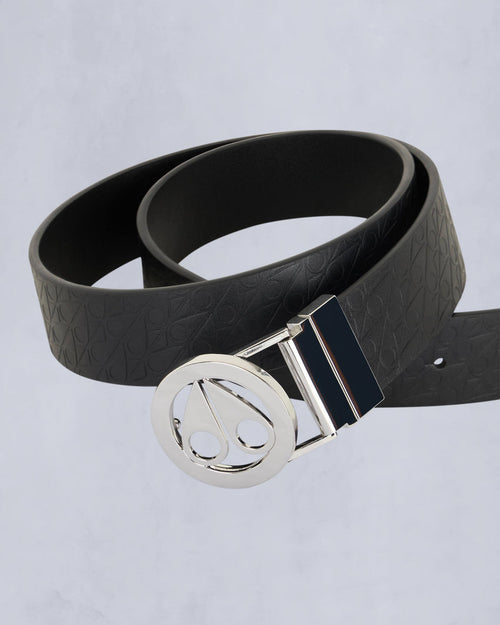 CIRCULAR LOGO ICON BELT-SILVER
