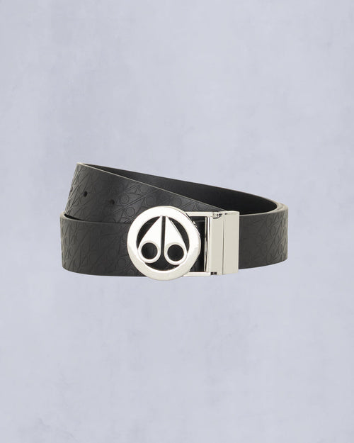 CIRCULAR LOGO ICON BELT-SILVER