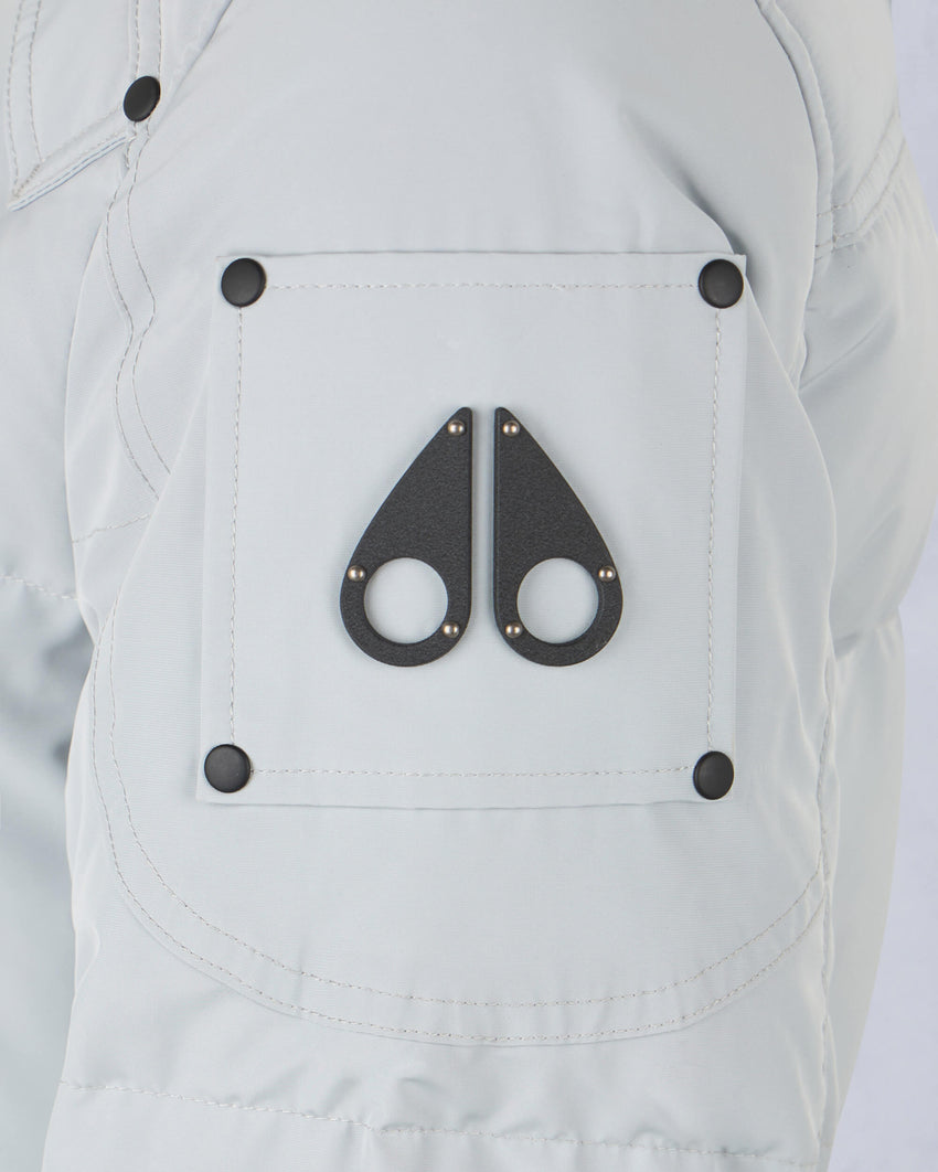 ONYX SHEARLING TRIM CAUSAPSCAL PARKA-BLACK/ICE