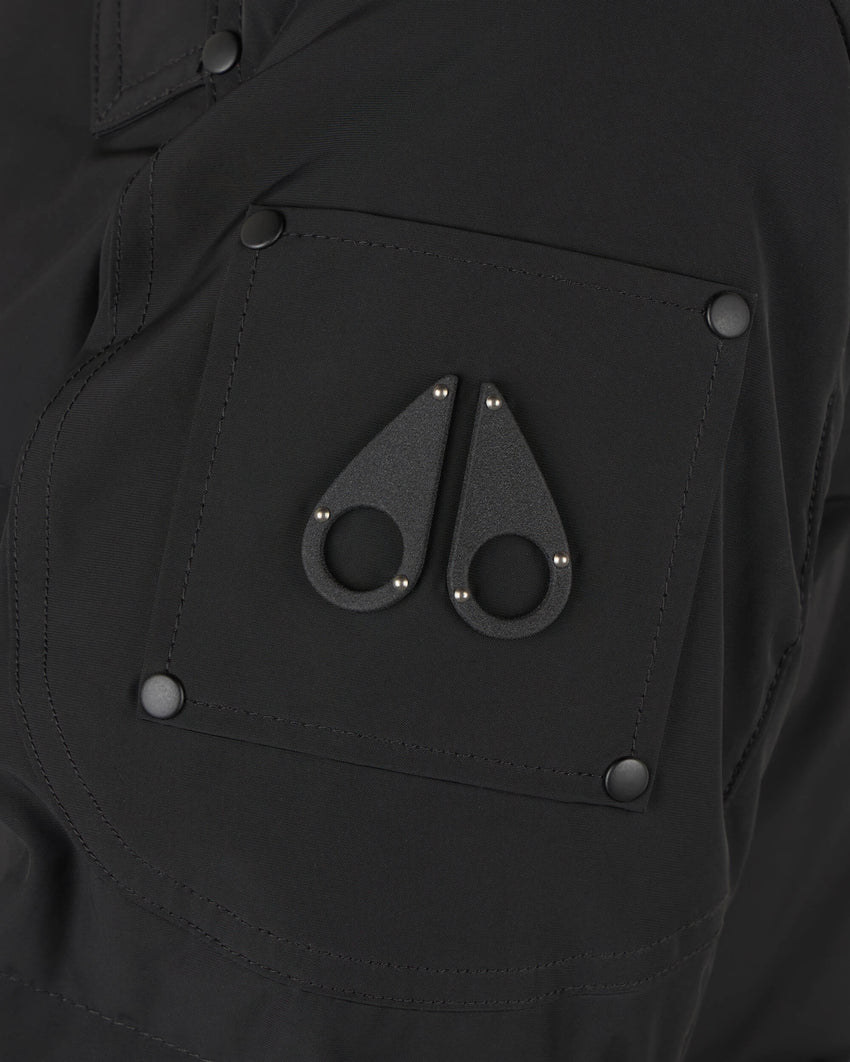 ONYX SHEARLING TRIM CAUSAPSCAL PARKA-BLACK/ICE