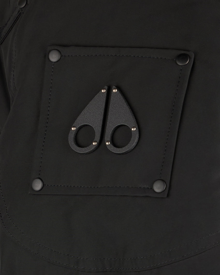 ONYX SHEARLING TRIM BIG RIDGE PARKA-BLACK/ICE