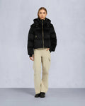 GOLD SERIES MISTI VELOUR PUFFER-BLACK