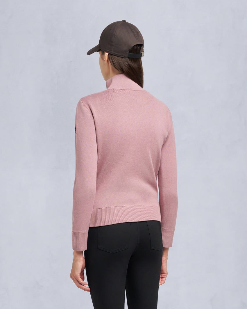 JOSEPHINE HYBRID SWEATER-MAUVE