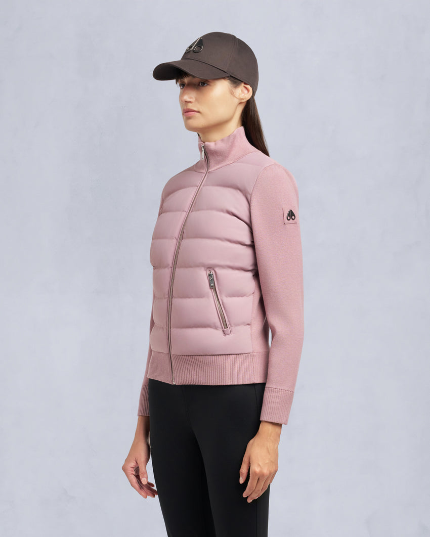 JOSEPHINE HYBRID SWEATER-MAUVE