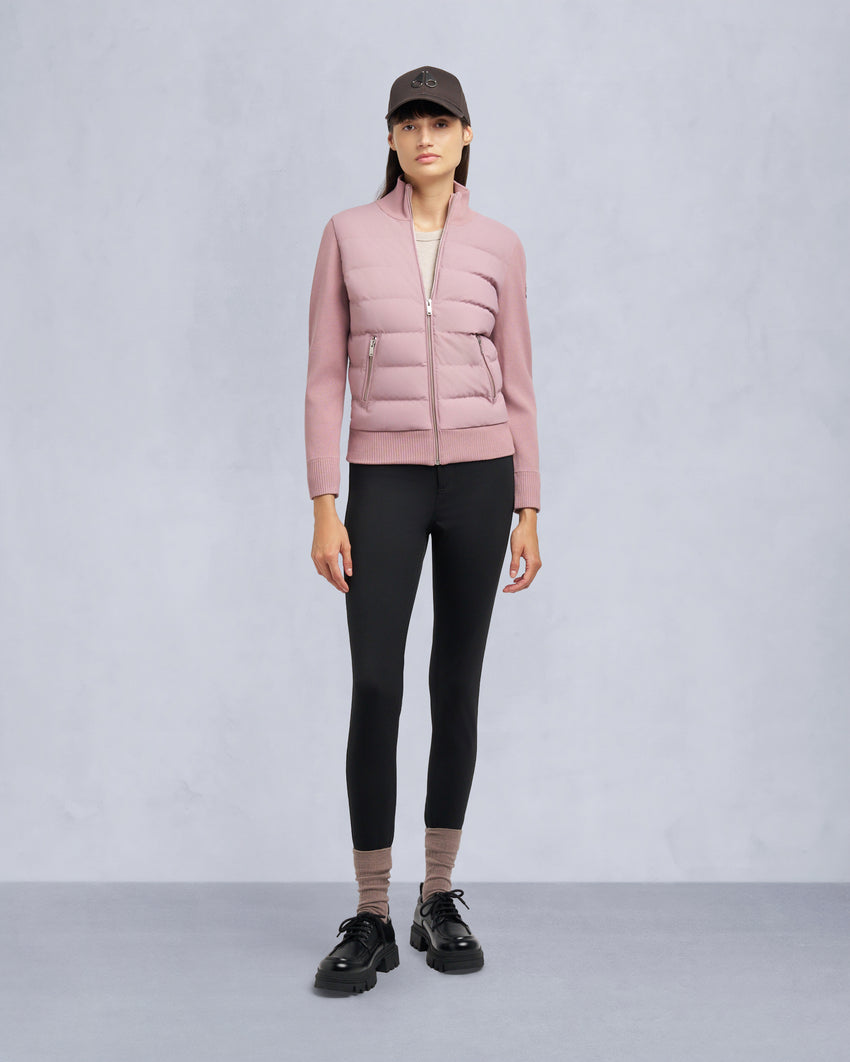 JOSEPHINE HYBRID SWEATER-MAUVE