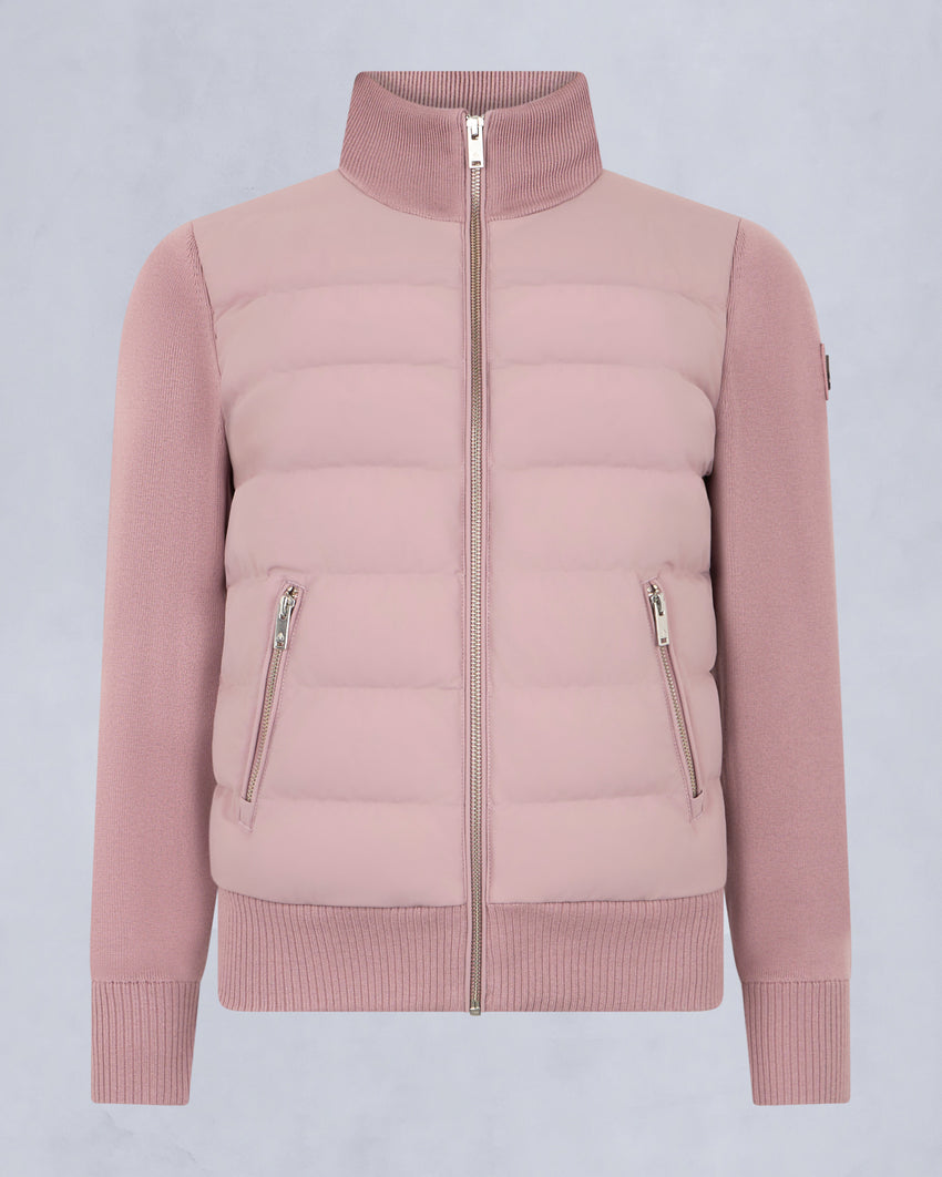 JOSEPHINE HYBRID SWEATER-MAUVE