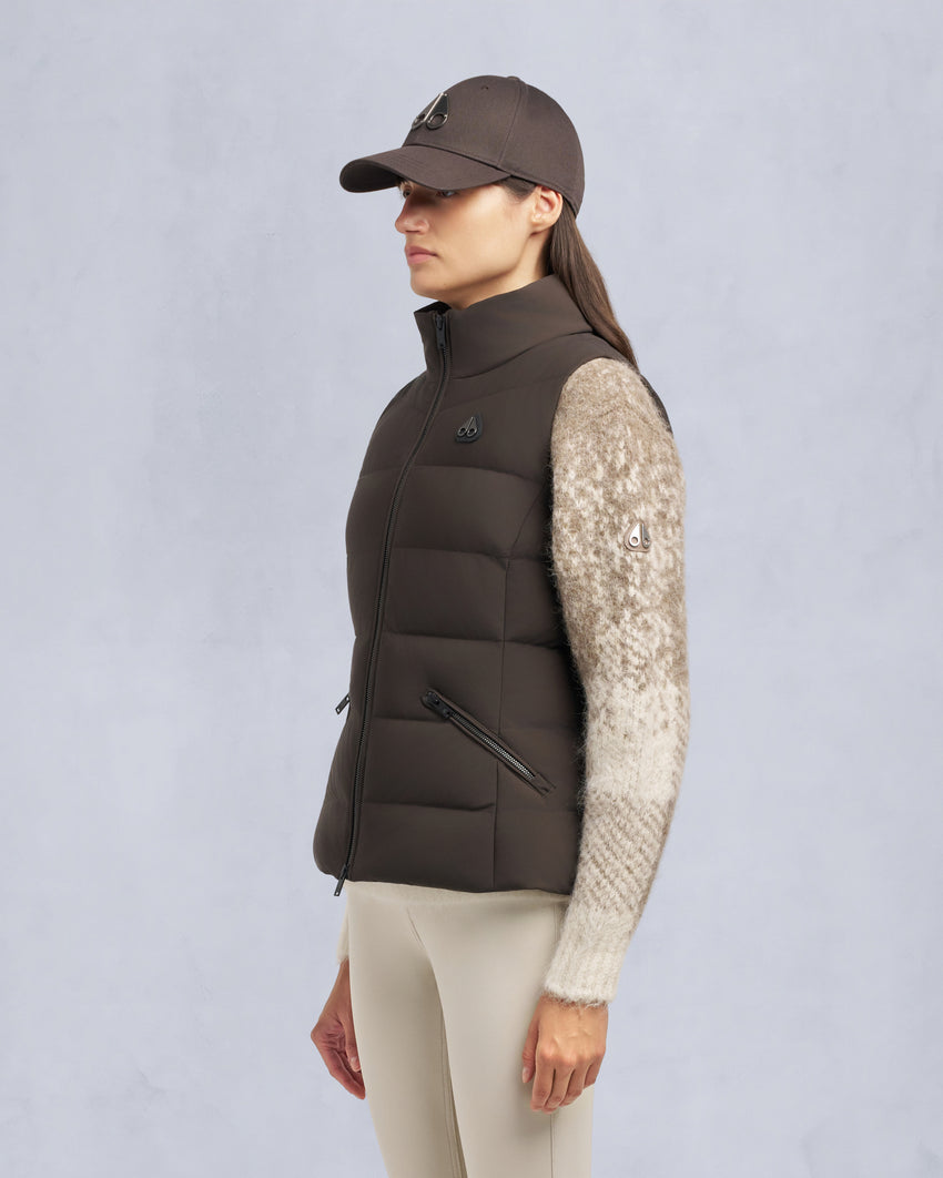 NYLUXE KOUSSI VEST-ESPRESSO