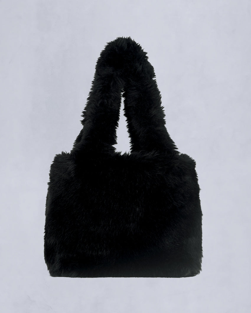 BUNNY TOTE BAG-BLACK