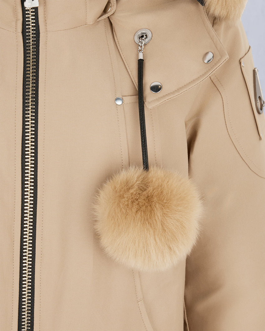 ORIGINAL DEBBIE SHEARLING TRIM BOMBER JACKET-OXYGEN