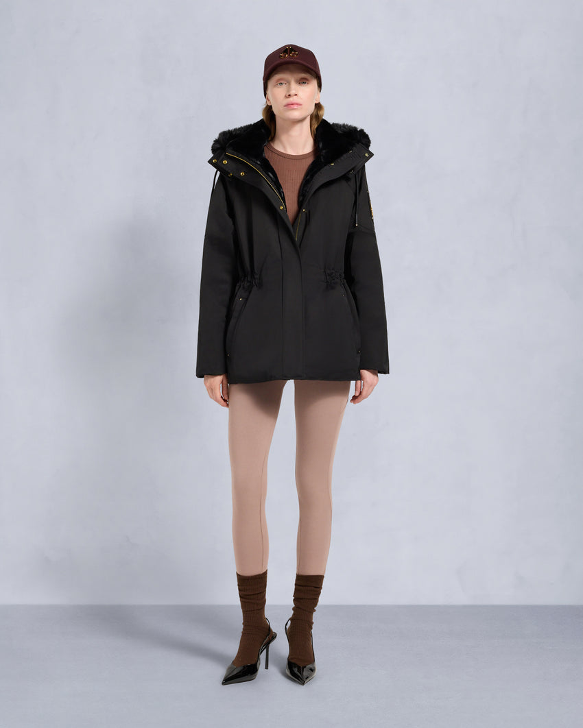 GOLD SERIES SATIN 3Q JACKET-BLACK