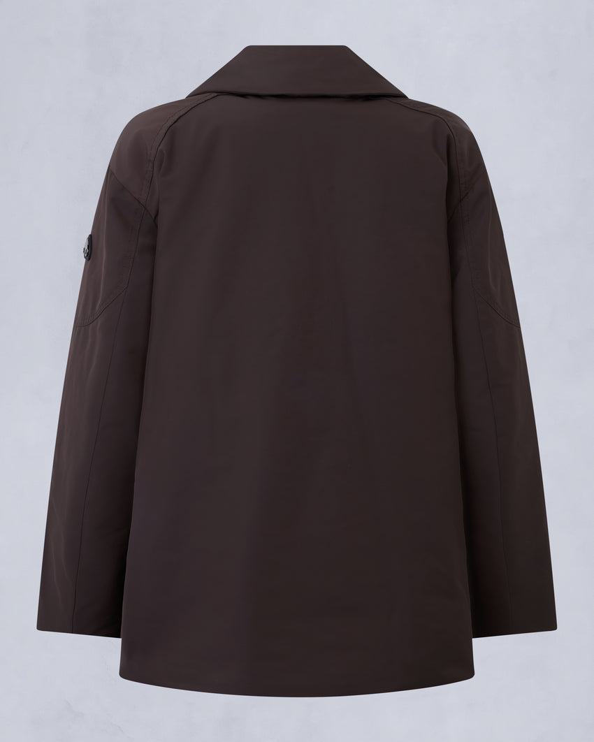 LONSDALE SHORT WRAP JACKET-ESPRESSO
