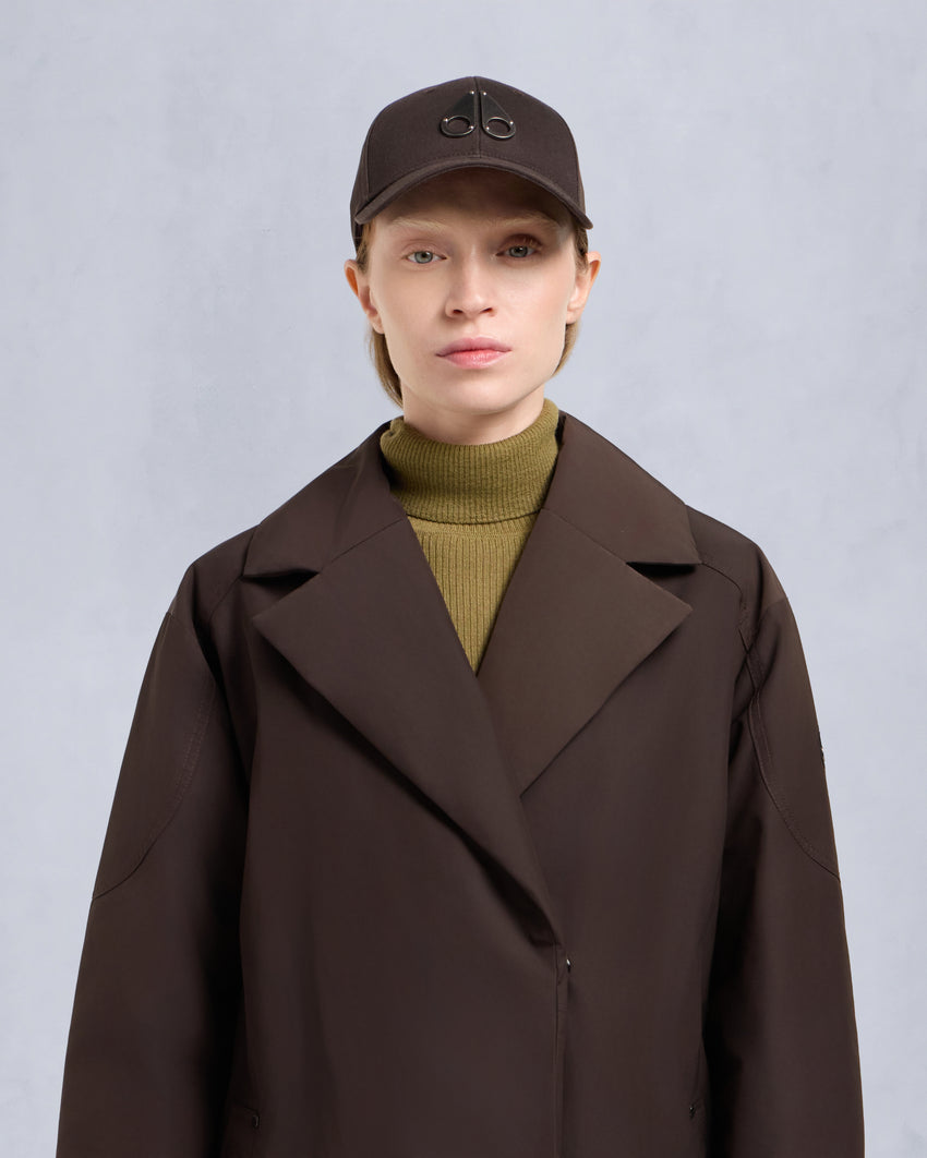 LONSDALE SHORT WRAP JACKET-ESPRESSO