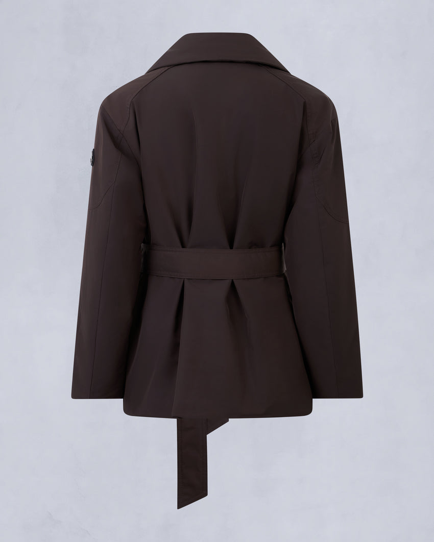LONSDALE SHORT WRAP JACKET-ESPRESSO