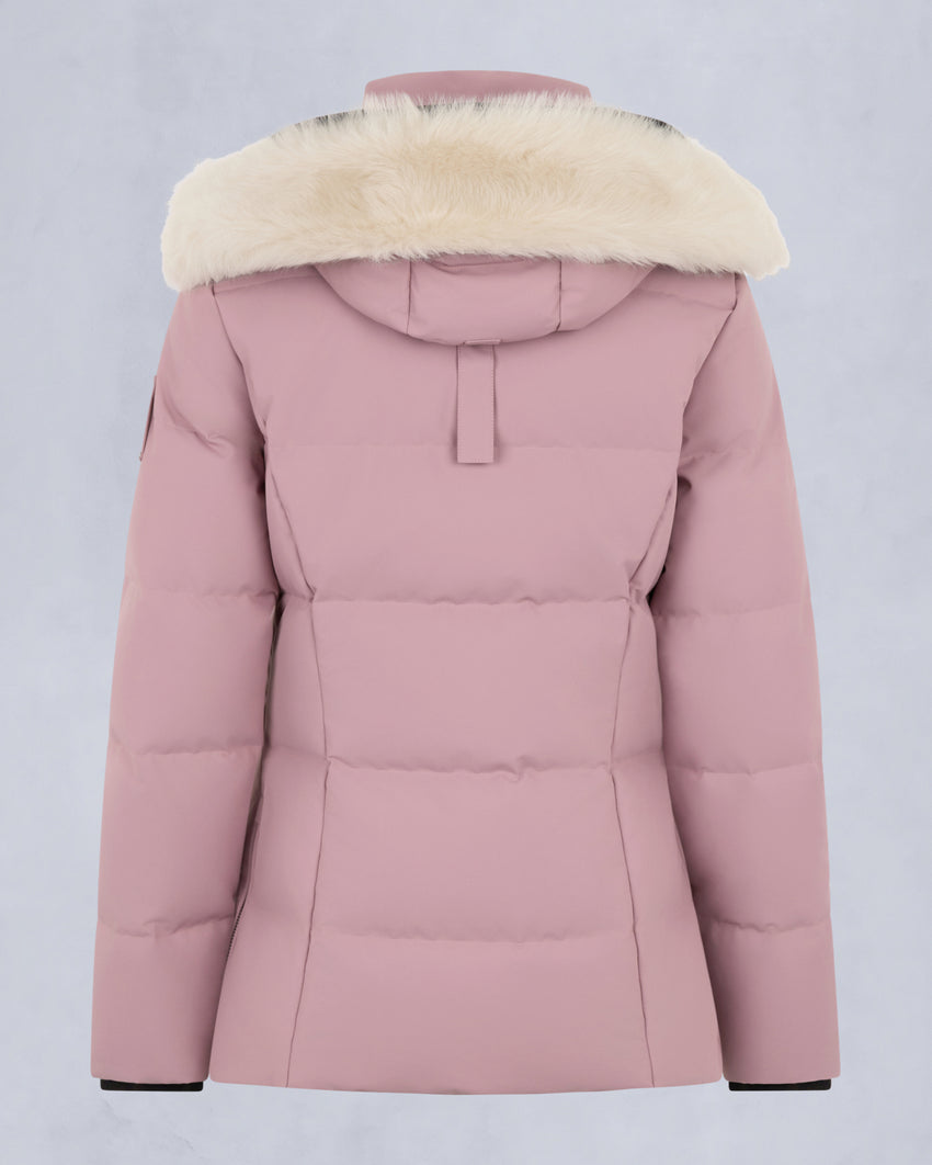 CLOUD SHEARLING TRIM 3Q JACKET-BLACK/BLACK