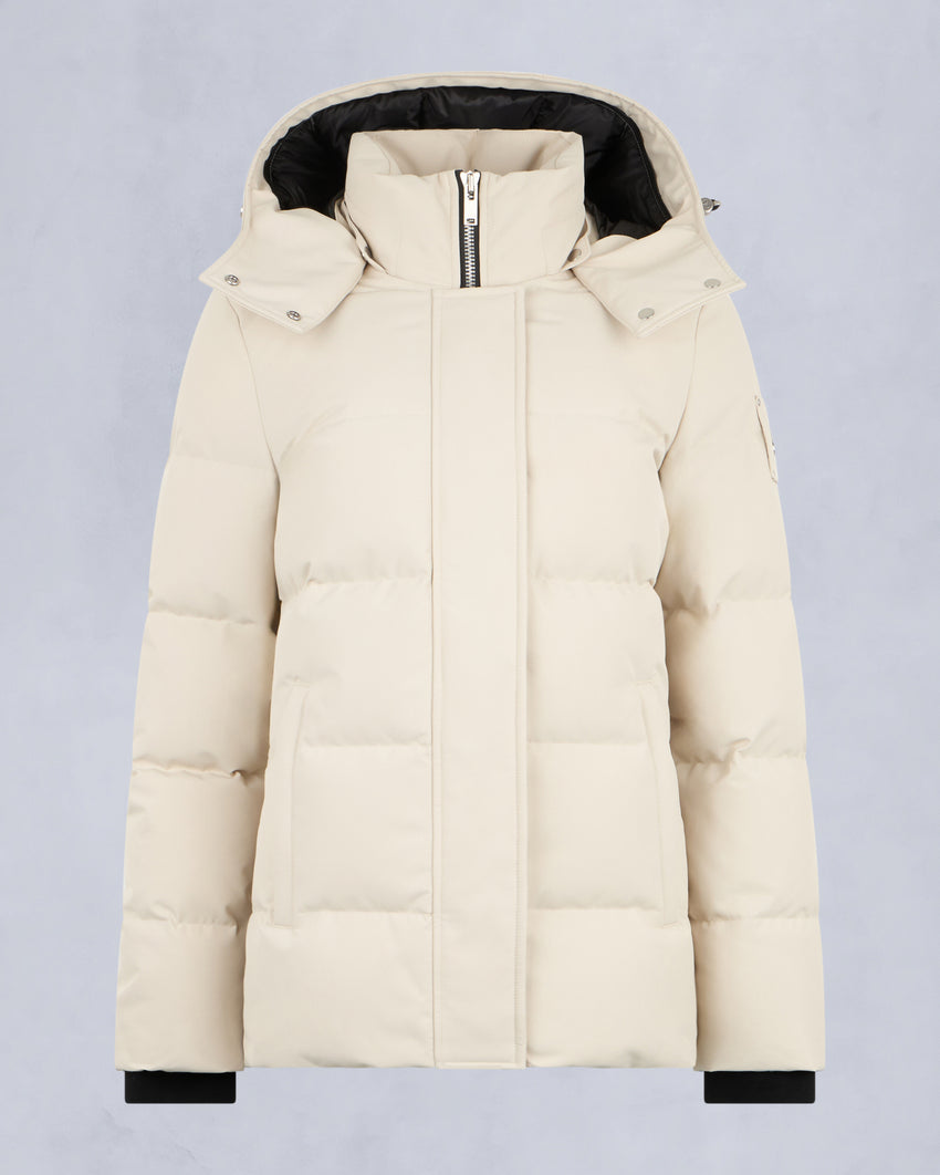 CLOUD SHEARLING TRIM 3Q JACKET-BLACK/BLACK