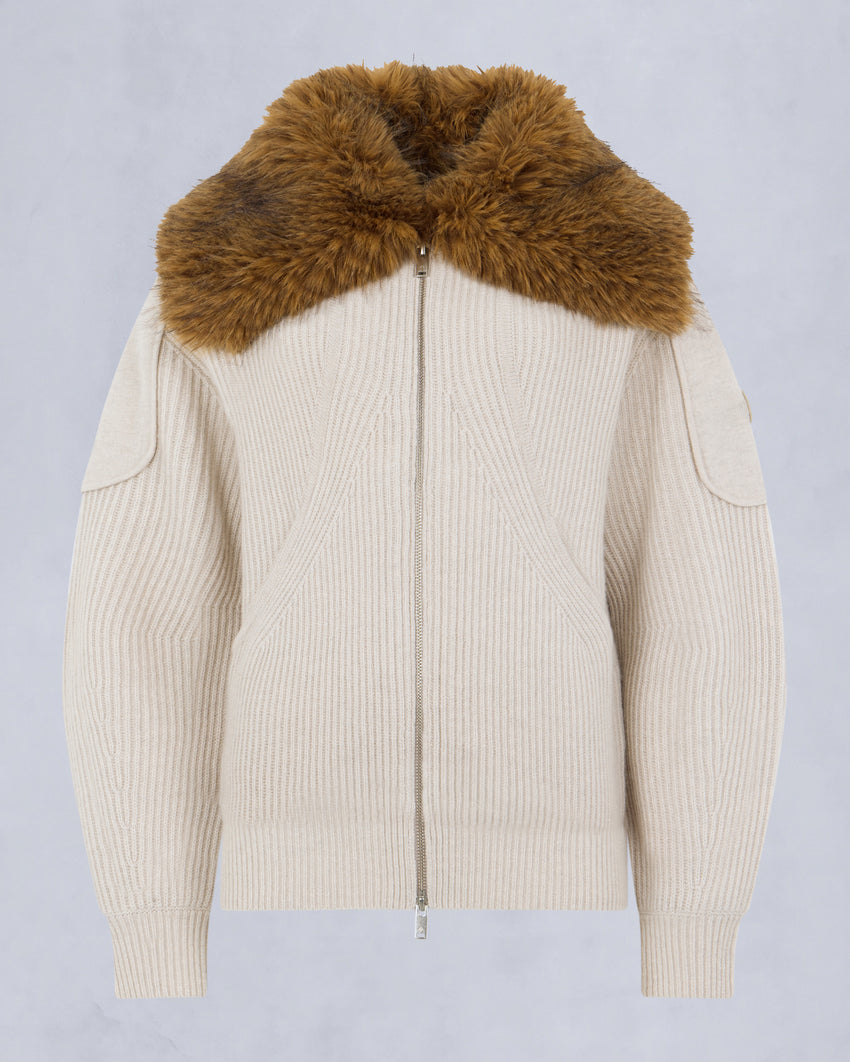 CORINA FULL-ZIP SWEATER-NAVY