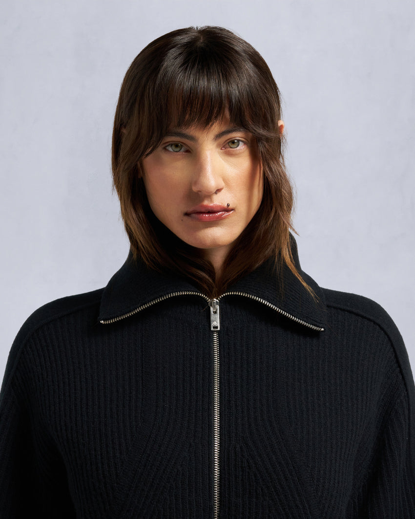 CORINA FULL-ZIP SWEATER-NAVY