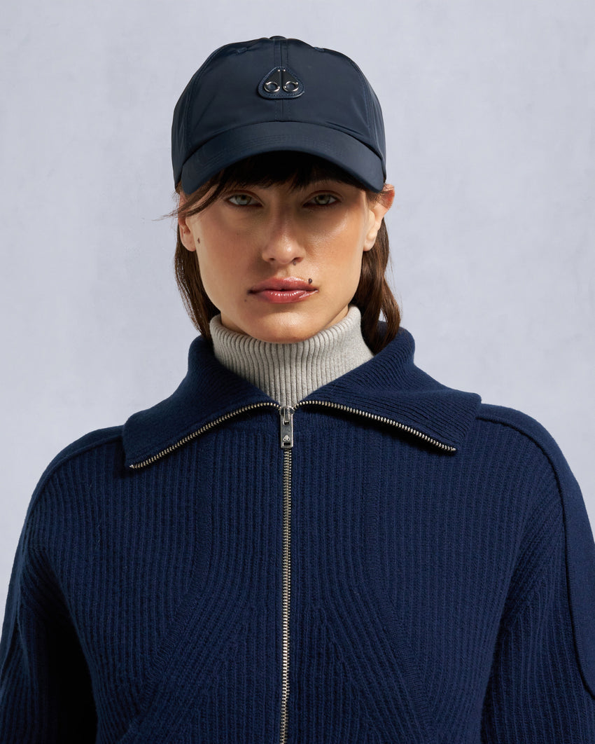 CORINA FULL-ZIP SWEATER-NAVY
