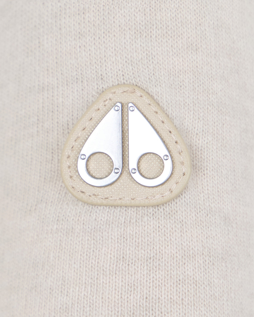 CORINA QUARTER-ZIP SWEATER-ALABASTER MELANGE