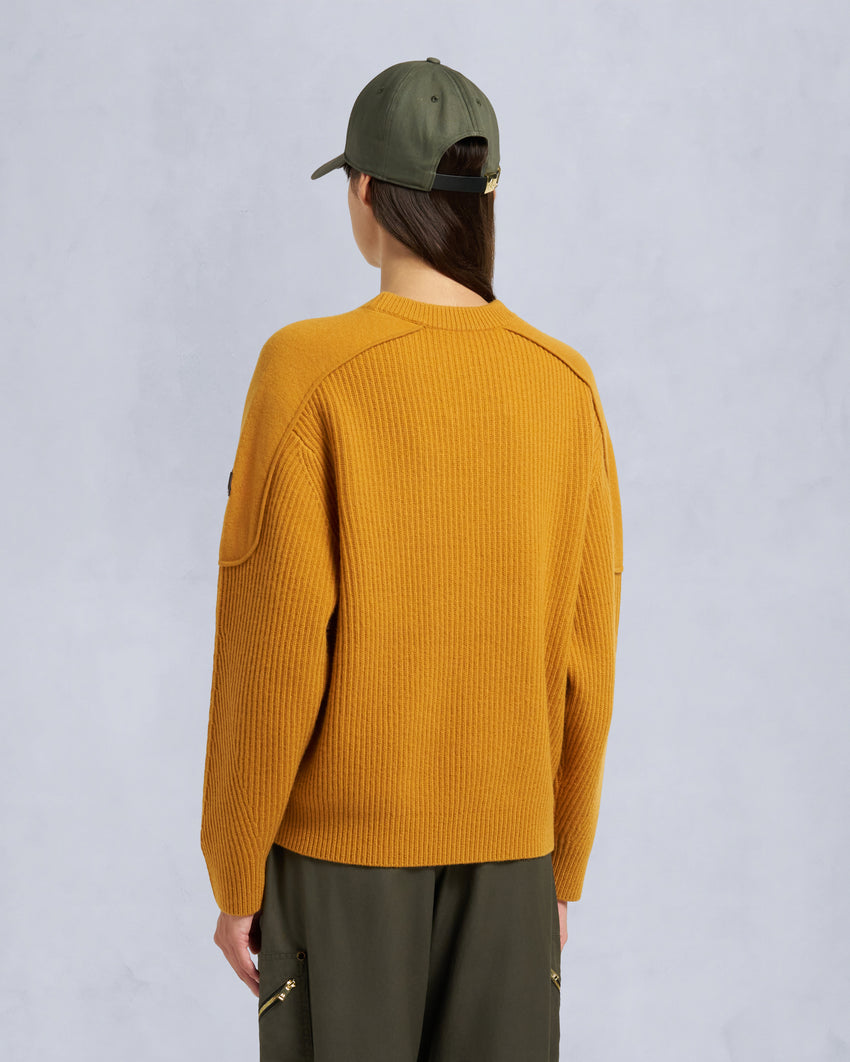 CORINA CREWNECK SWEATER-ALABASTER MELANGE