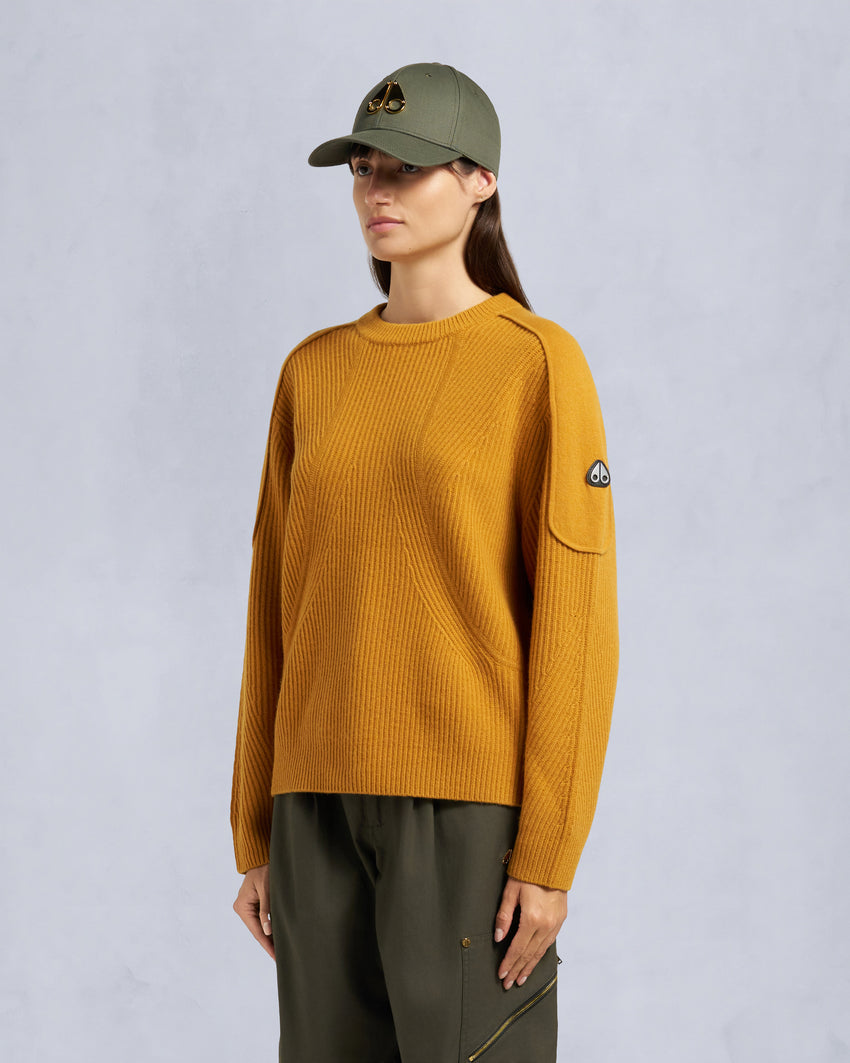 CORINA CREWNECK SWEATER-ALABASTER MELANGE