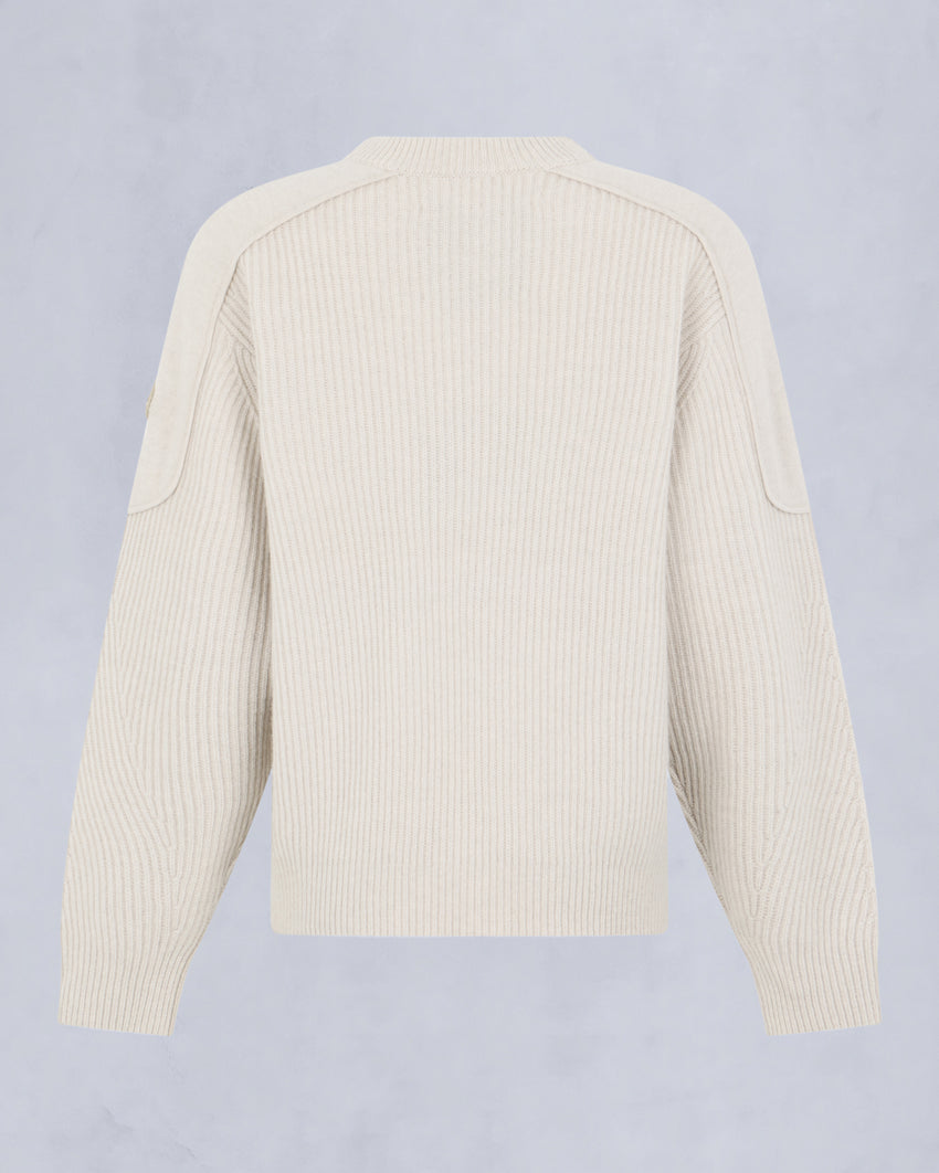 CORINA CREWNECK SWEATER-ALABASTER MELANGE