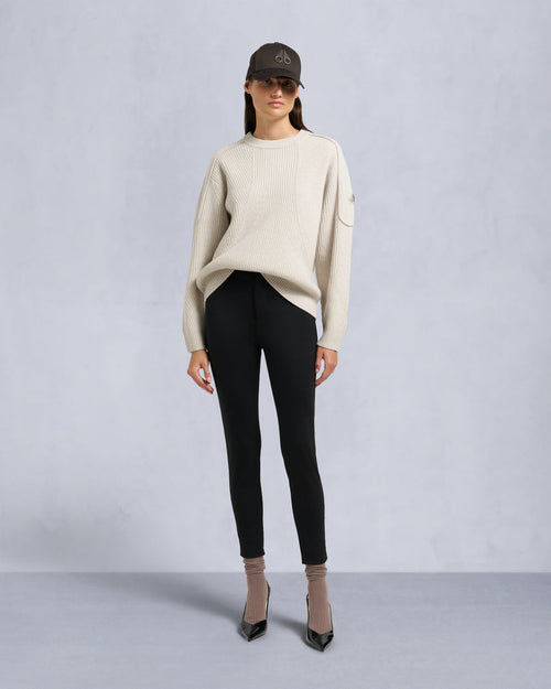 CORINA CREWNECK SWEATER-ALABASTER MELANGE