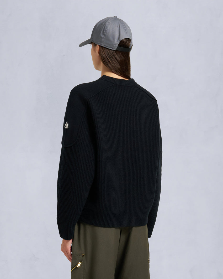 CORINA CREWNECK SWEATER-ALABASTER MELANGE