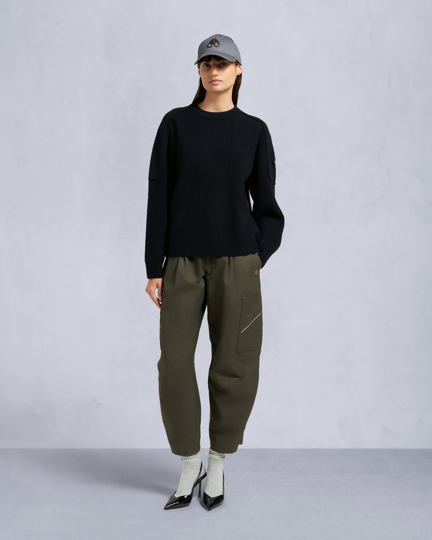 CORINA CREWNECK SWEATER-ALABASTER MELANGE