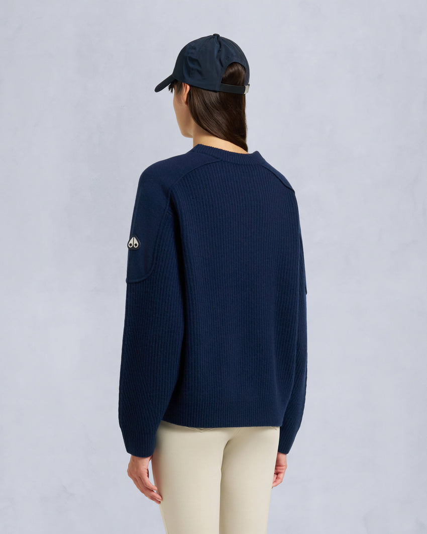 CORINA CREWNECK SWEATER-ALABASTER MELANGE