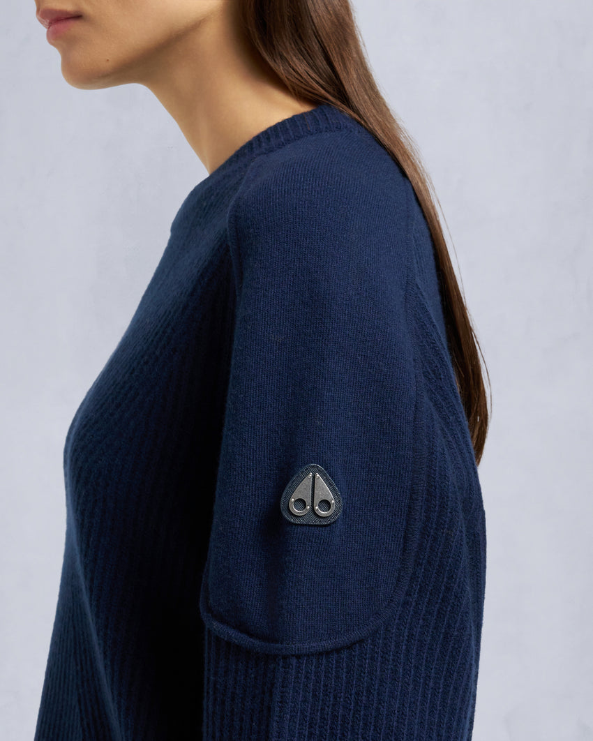 CORINA CREWNECK SWEATER-ALABASTER MELANGE