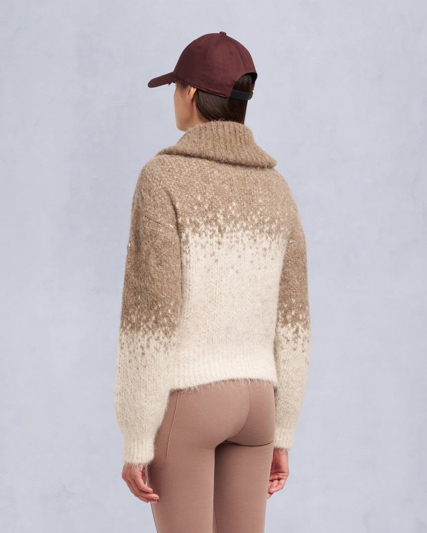 PALMER FULL-ZIP SWEATER-ALABASTER/DUNE