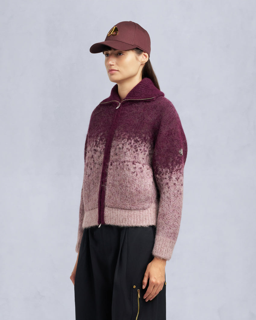 PALMER FULL-ZIP SWEATER-ALABASTER/DUNE