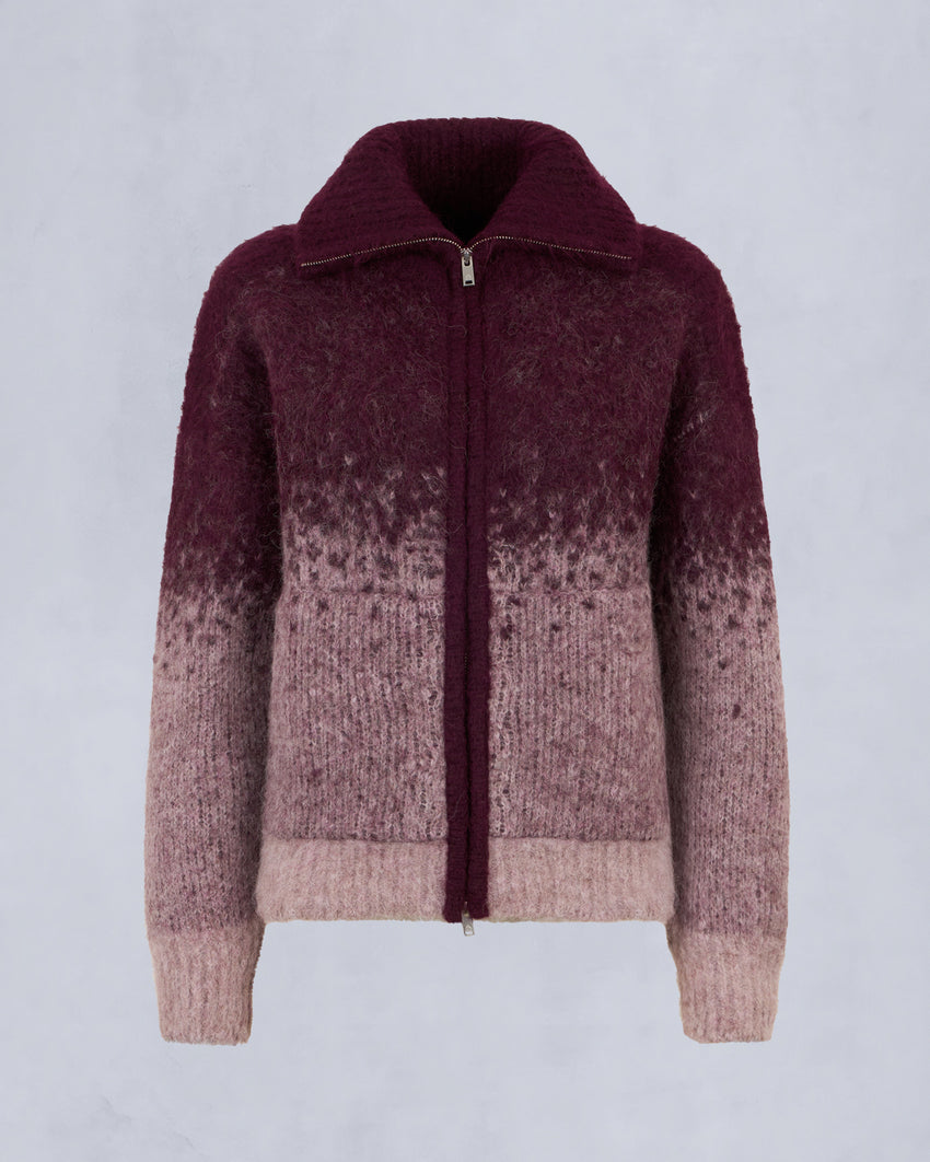 PALMER FULL-ZIP SWEATER-ALABASTER/DUNE