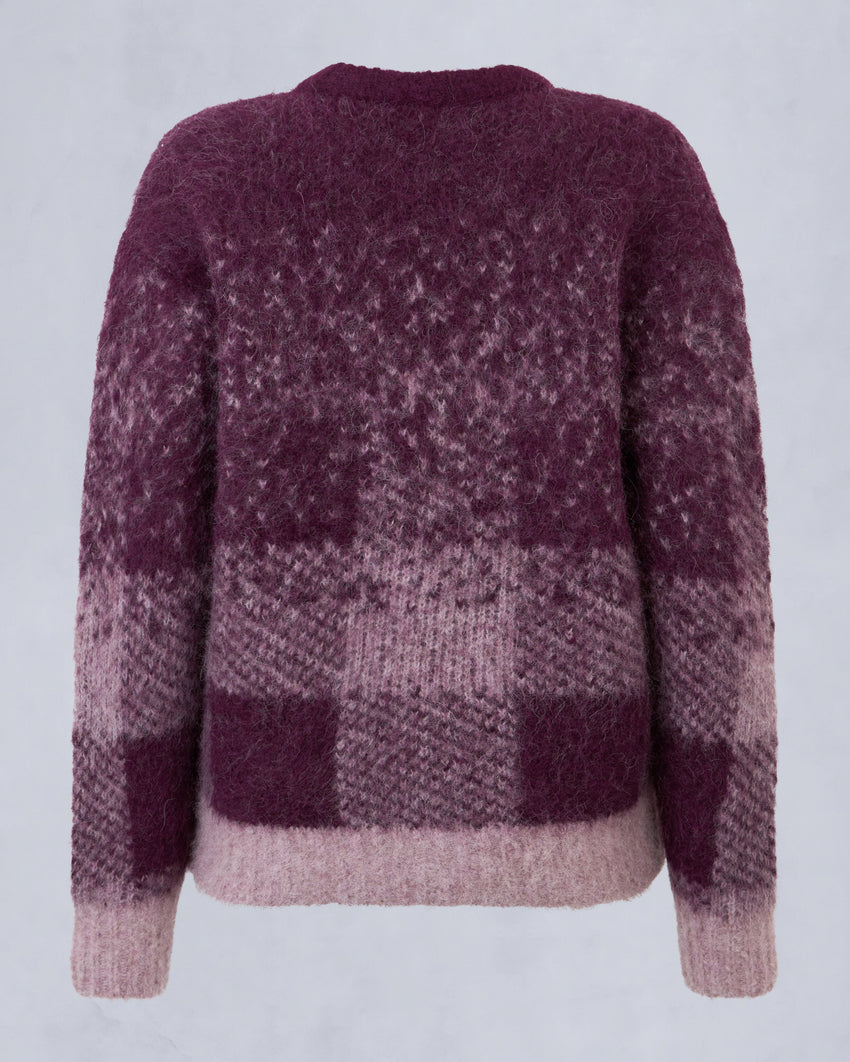 PALMER CREWNECK SWEATER-MAUVE/BEET