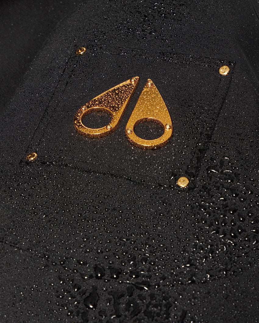 GOLD SERIES STIRLING SHEARLING TRIM PARKA-DARK OLIVE/BLACK