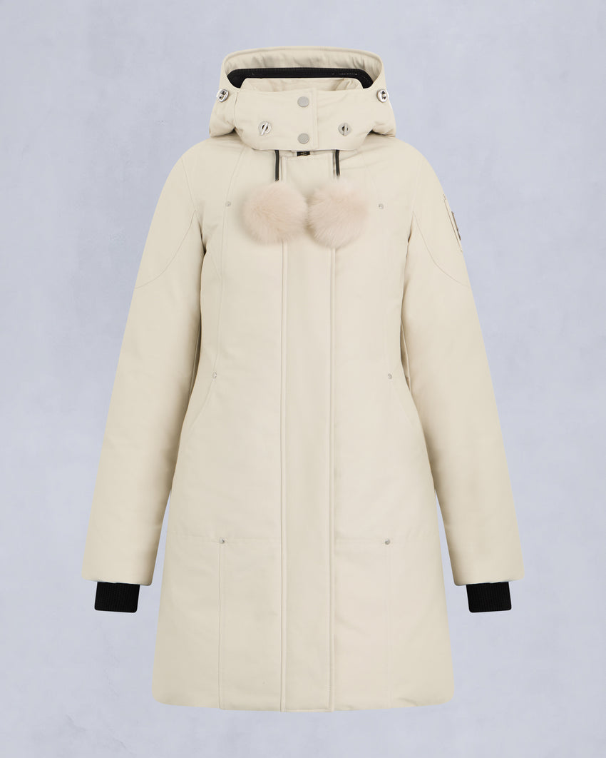 ORIGINAL STIRLING SHEARLING TRIM PARKA-SLATE/NATURAL