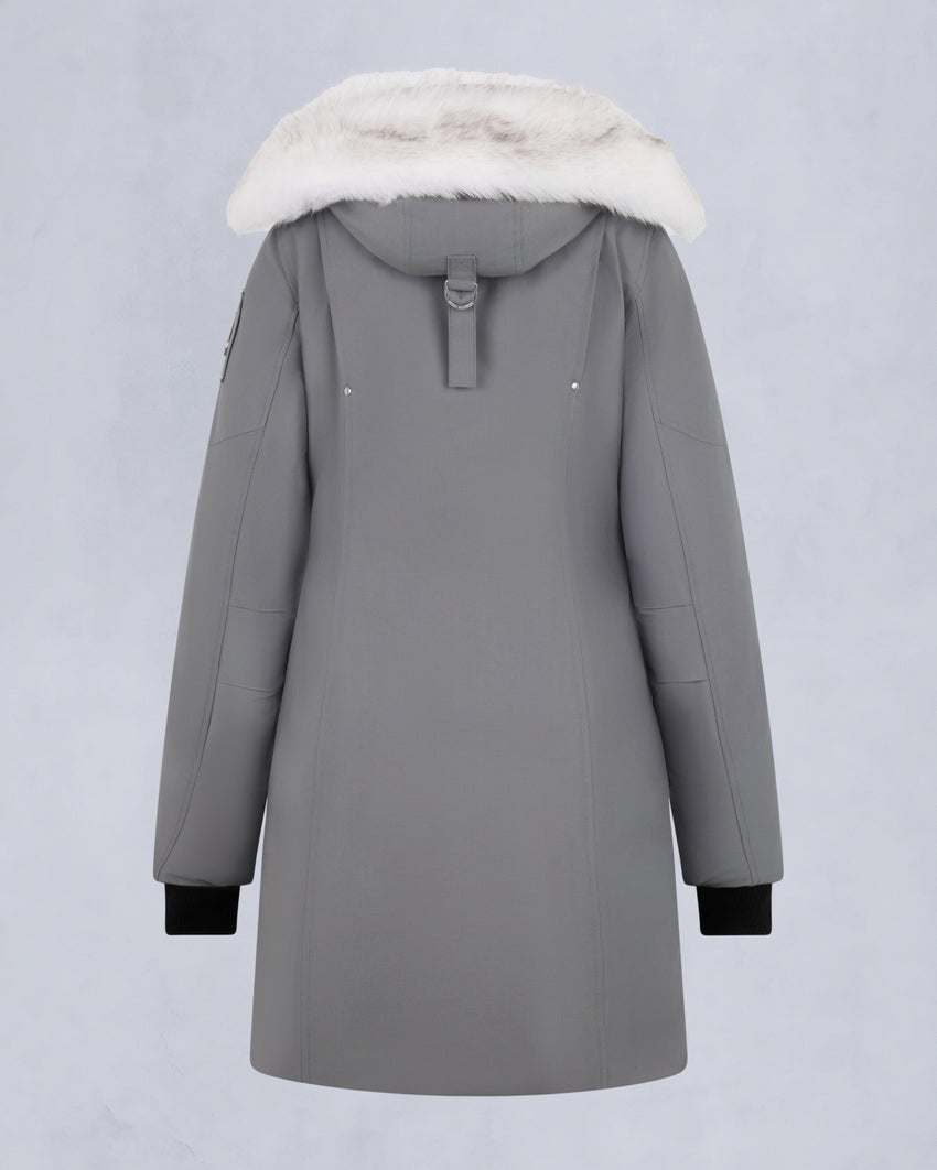 ORIGINAL STIRLING SHEARLING TRIM PARKA-SLATE/NATURAL