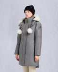 ORIGINAL STIRLING SHEARLING TRIM PARKA-SLATE/NATURAL