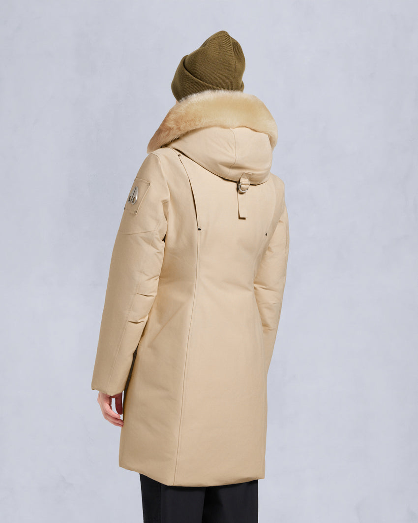 ORIGINAL STIRLING SHEARLING TRIM PARKA-SLATE/NATURAL
